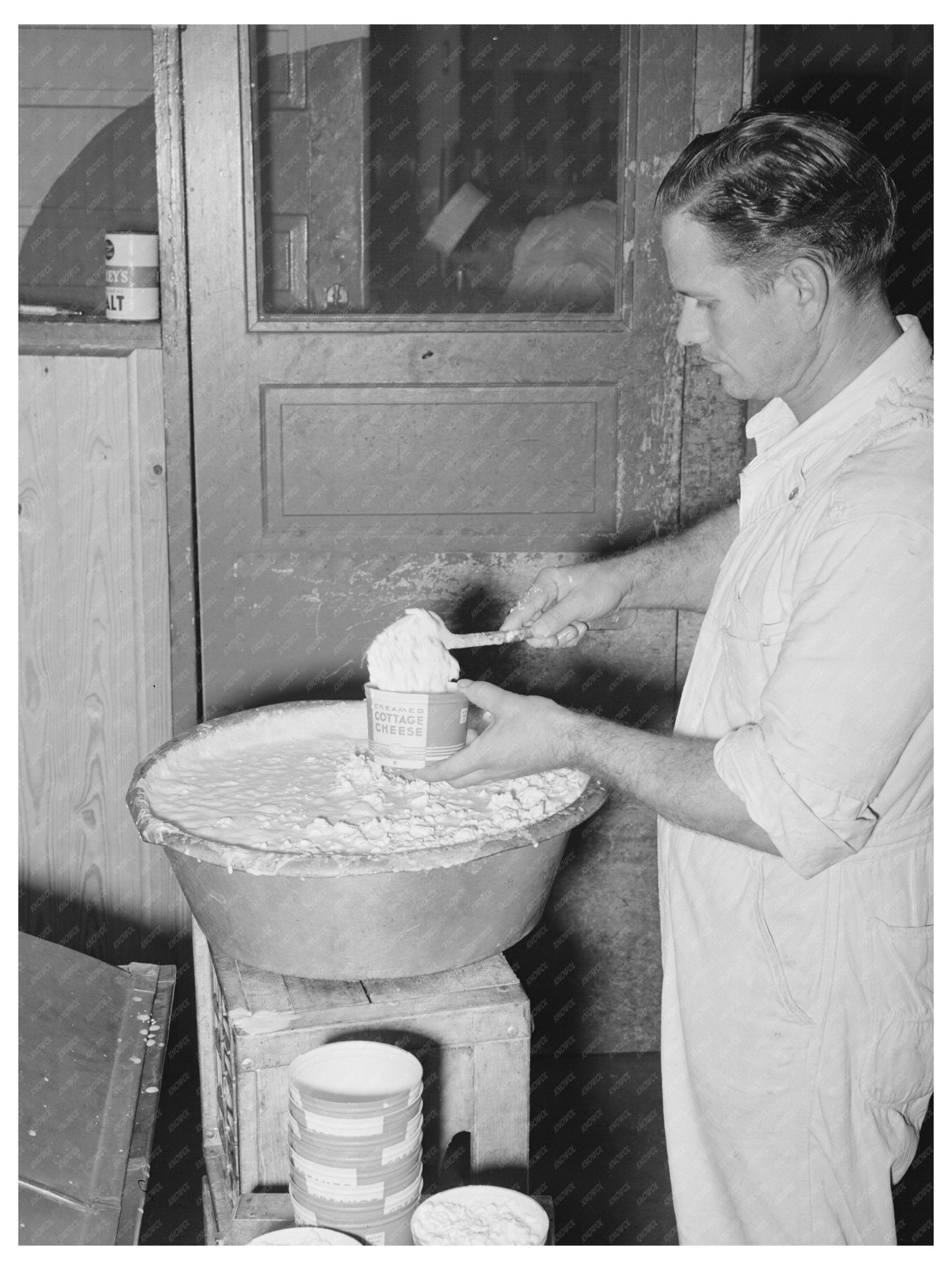 Cottage Cheese Production in San Angelo Texas 1939 - Available at KNOWOL