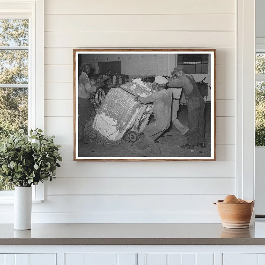 Cotton Bale Loading Process Houston Texas 1939 - Available at KNOWOL