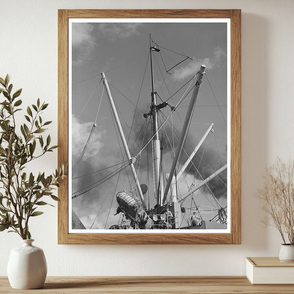 Cotton Export Loading at Port of Houston October 1939 - Available at KNOWOL