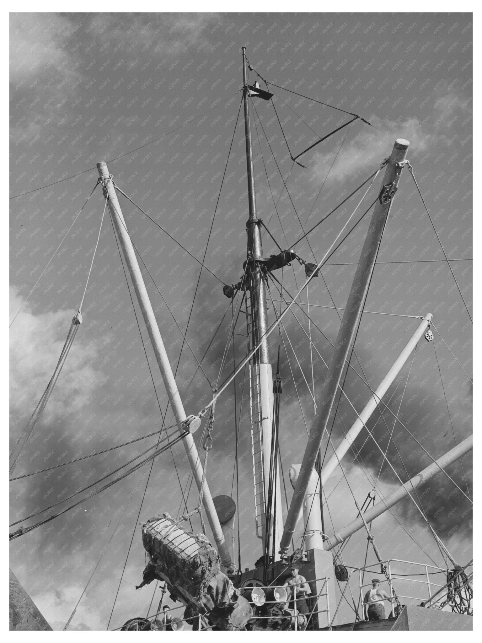 Cotton Export Loading at Port of Houston October 1939 - Available at KNOWOL