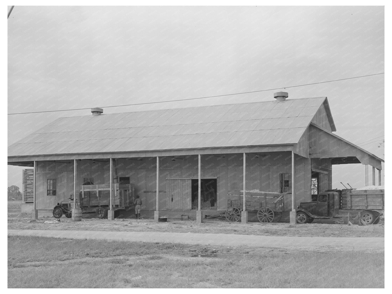 Cotton Gin at Lake Dick Project Jefferson County 1938 - Available at KNOWOL