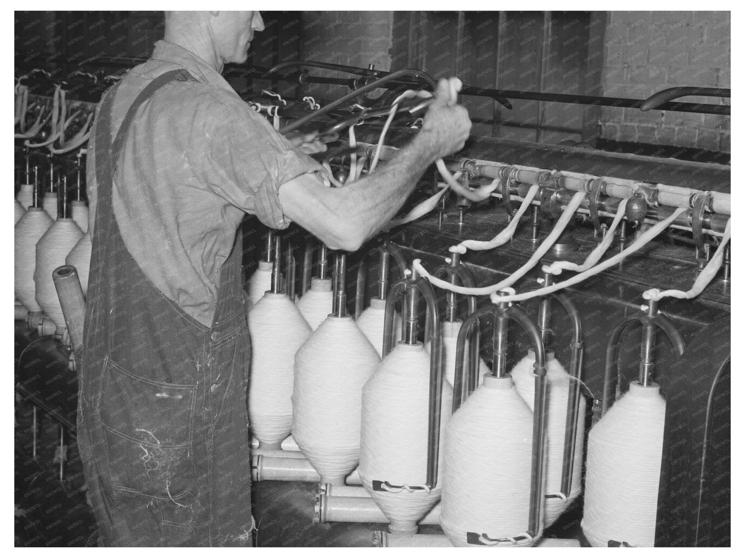 Cotton Rope Conversion Process Laurel Cotton Mills 1939 - Available at KNOWOL