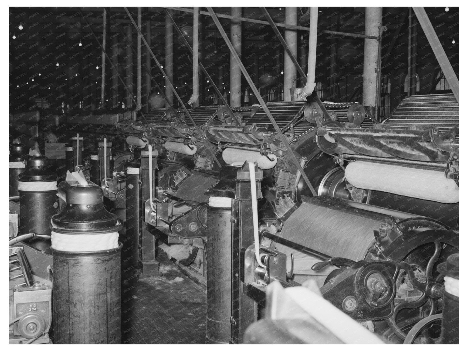 Cotton Rope Production Machines Laurel Mills 1939 - Available at KNOWOL