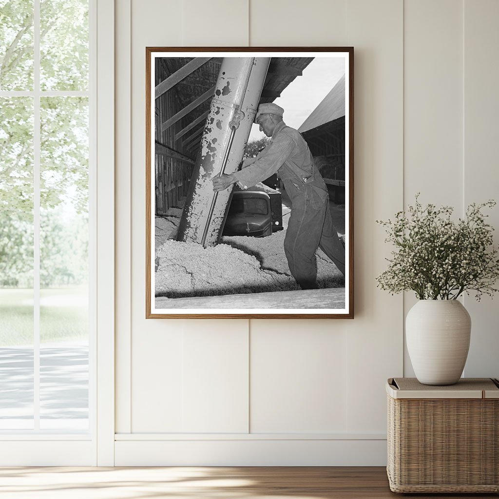 Cotton Seed Oil Mill Unloading in McLennan County 1939 - Available at KNOWOL