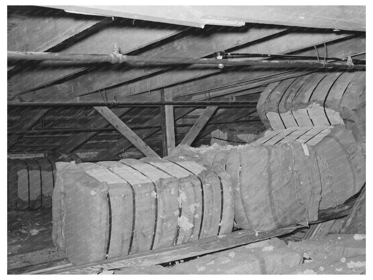 Cotton Storage Warehouse Waco Texas November 1939 - Available at KNOWOL