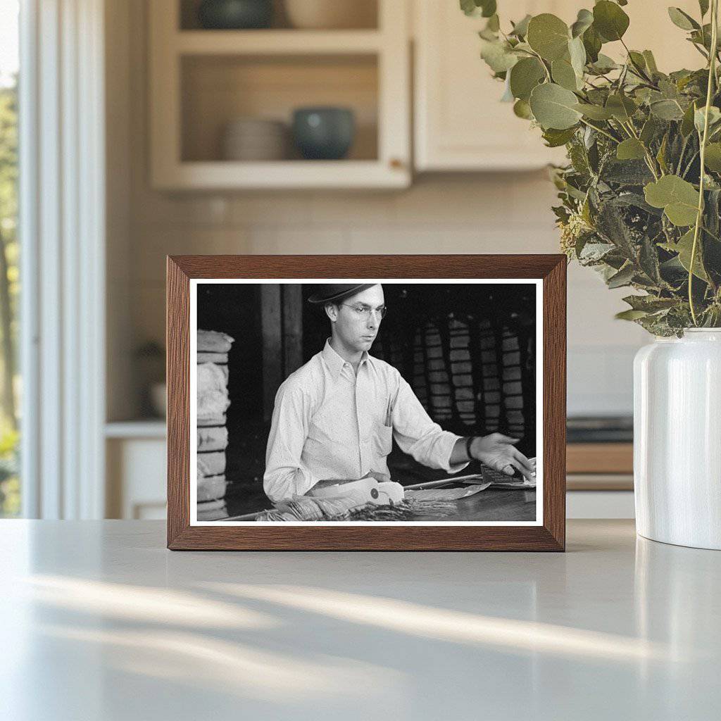 Cotton Weighing Checker at Houston Facility 1939 - Available at KNOWOL