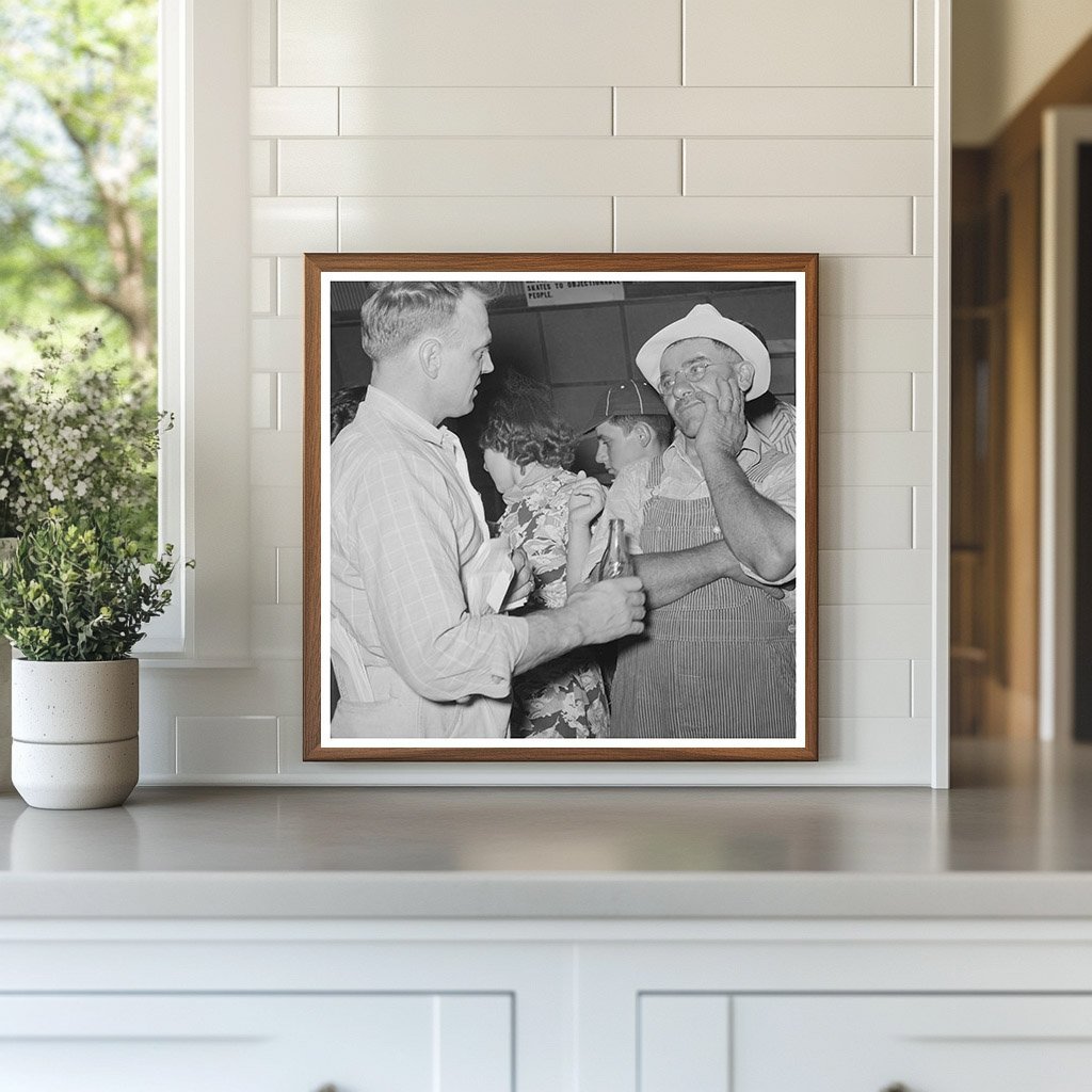 County Agent and Farmer at 4 - H Fair Sublette Kansas 1939 - Available at KNOWOL