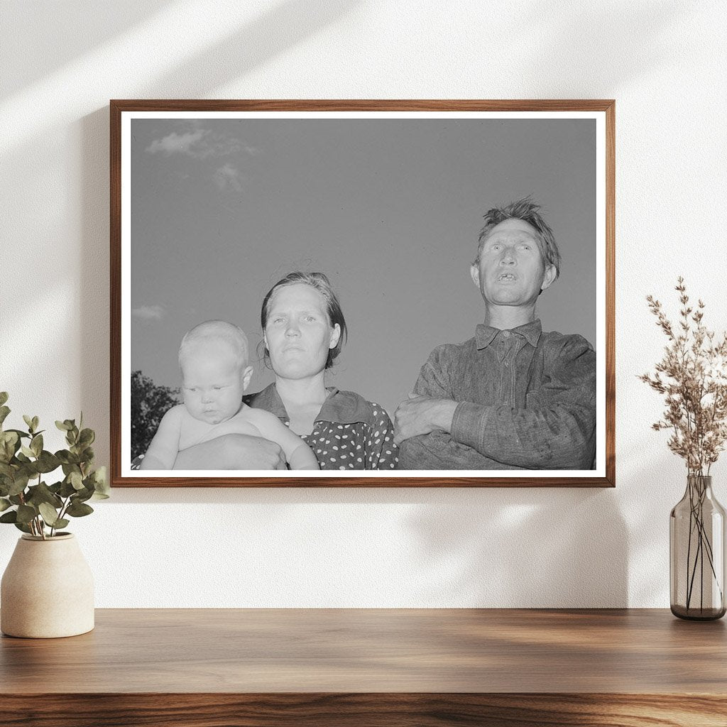 Couple with Firstborn at Oklahoma City Camp July 1939 - Available at KNOWOL