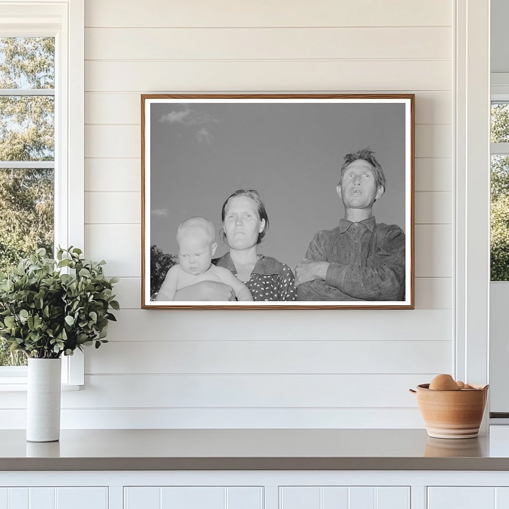 Couple with Firstborn at Oklahoma City Camp July 1939 - Available at KNOWOL