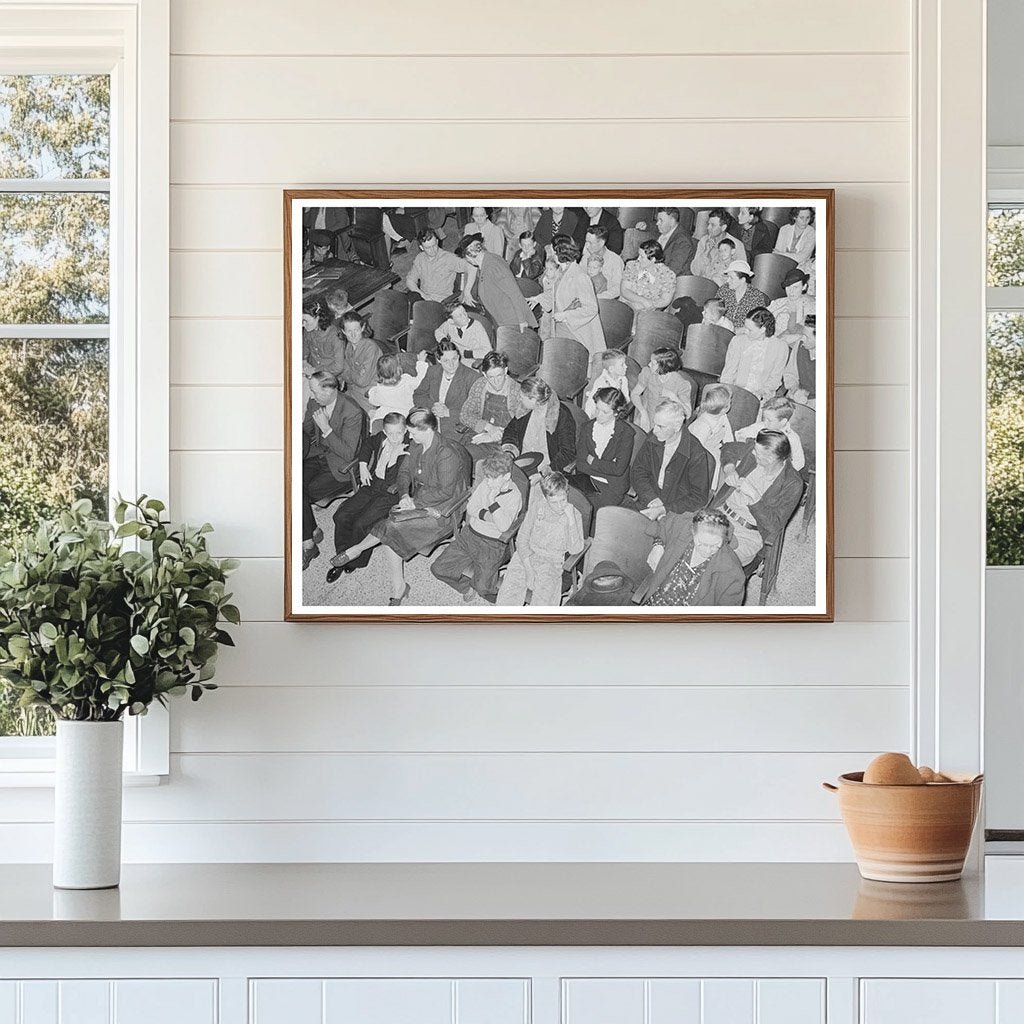 Courtroom Gathering for Agriculture Movie in San Augustine 1939 - Available at KNOWOL