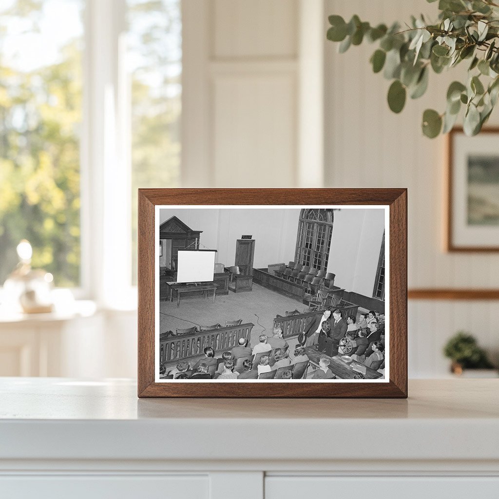 Courtroom Scene in San Augustine Texas April 1939 - Available at KNOWOL