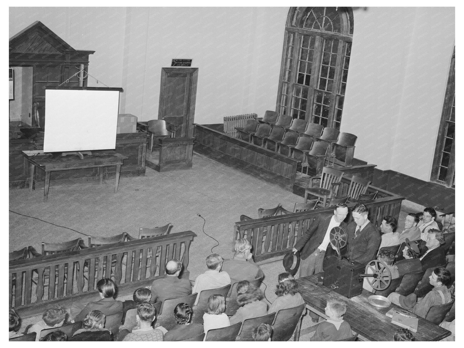 Courtroom Scene in San Augustine Texas April 1939 - Available at KNOWOL