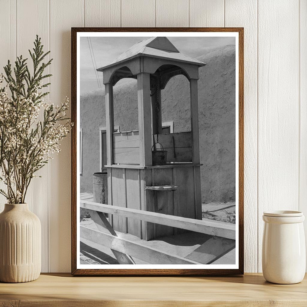 Covered Well at Spanish - American House Taos New Mexico 1940 - Available at KNOWOL