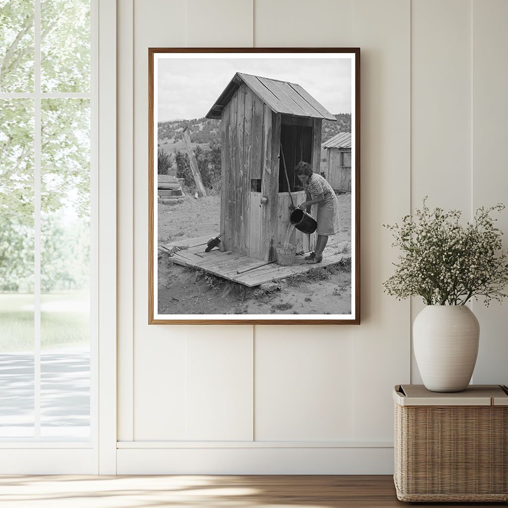 Covered Well in Chamisal Taos County New Mexico 1940 - Available at KNOWOL