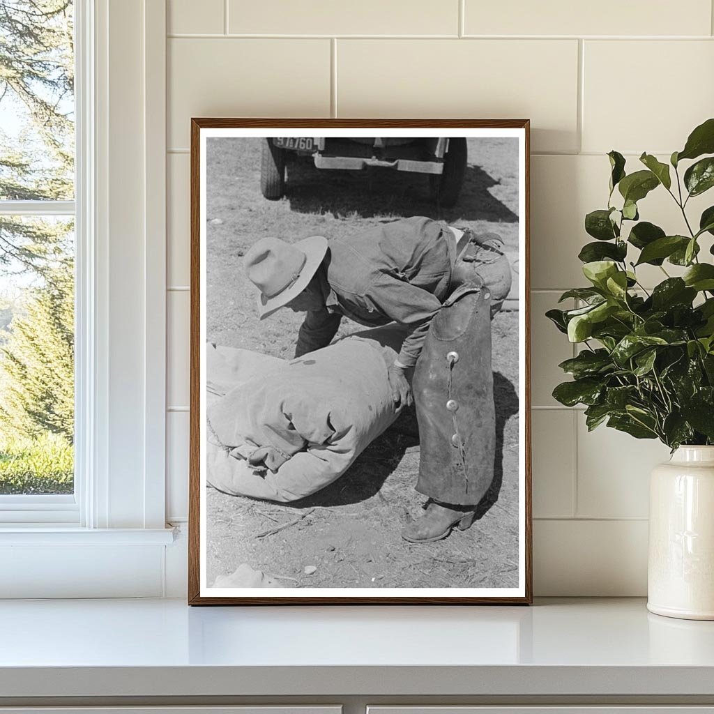 Cowboy Bunk at Cattle Ranch Marfa Texas 1939 - Available at KNOWOL