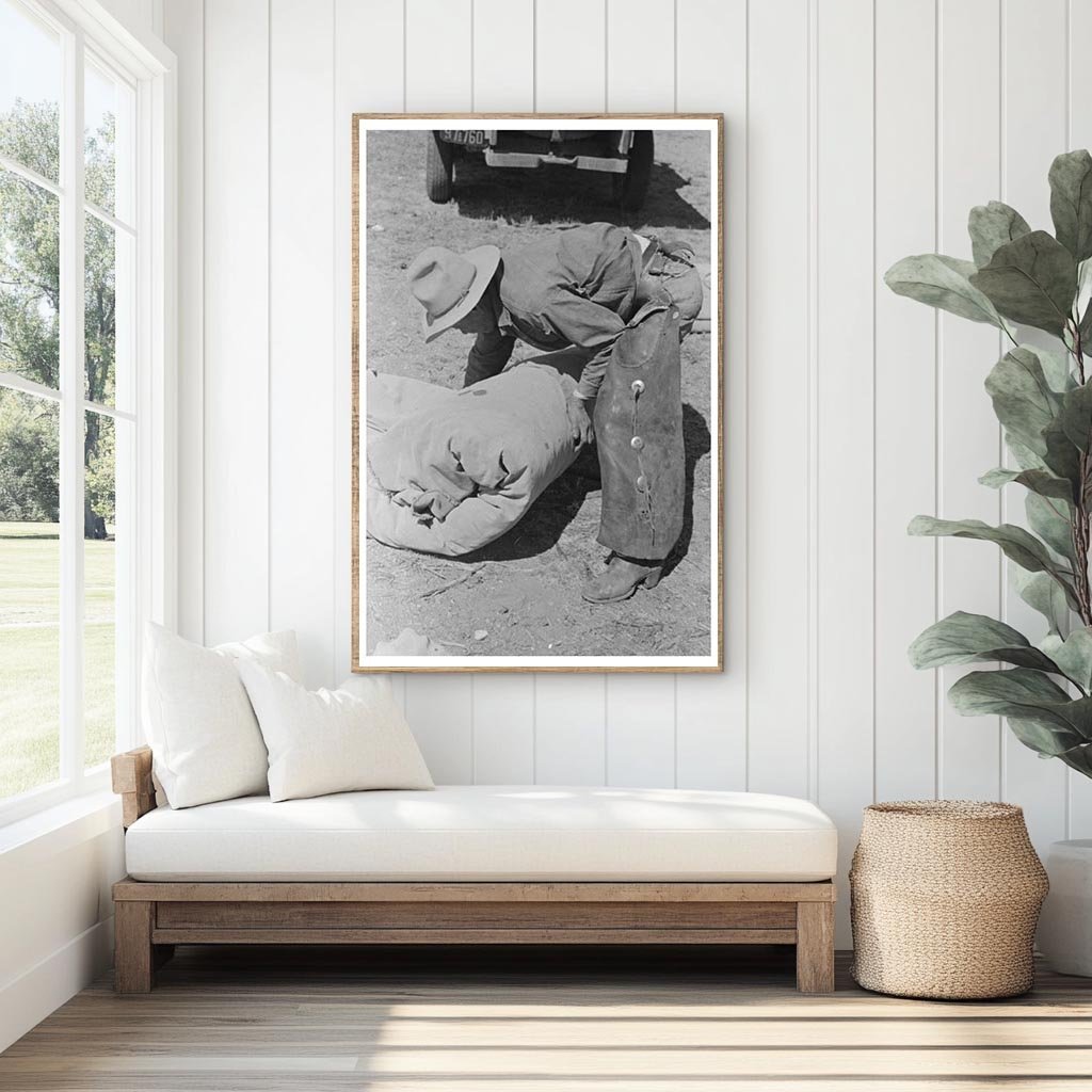 Cowboy Bunk at Cattle Ranch Marfa Texas 1939 - Available at KNOWOL