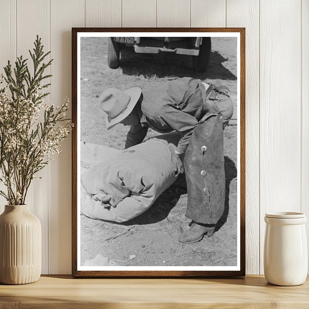 Cowboy Bunk at Cattle Ranch Marfa Texas 1939 - Available at KNOWOL