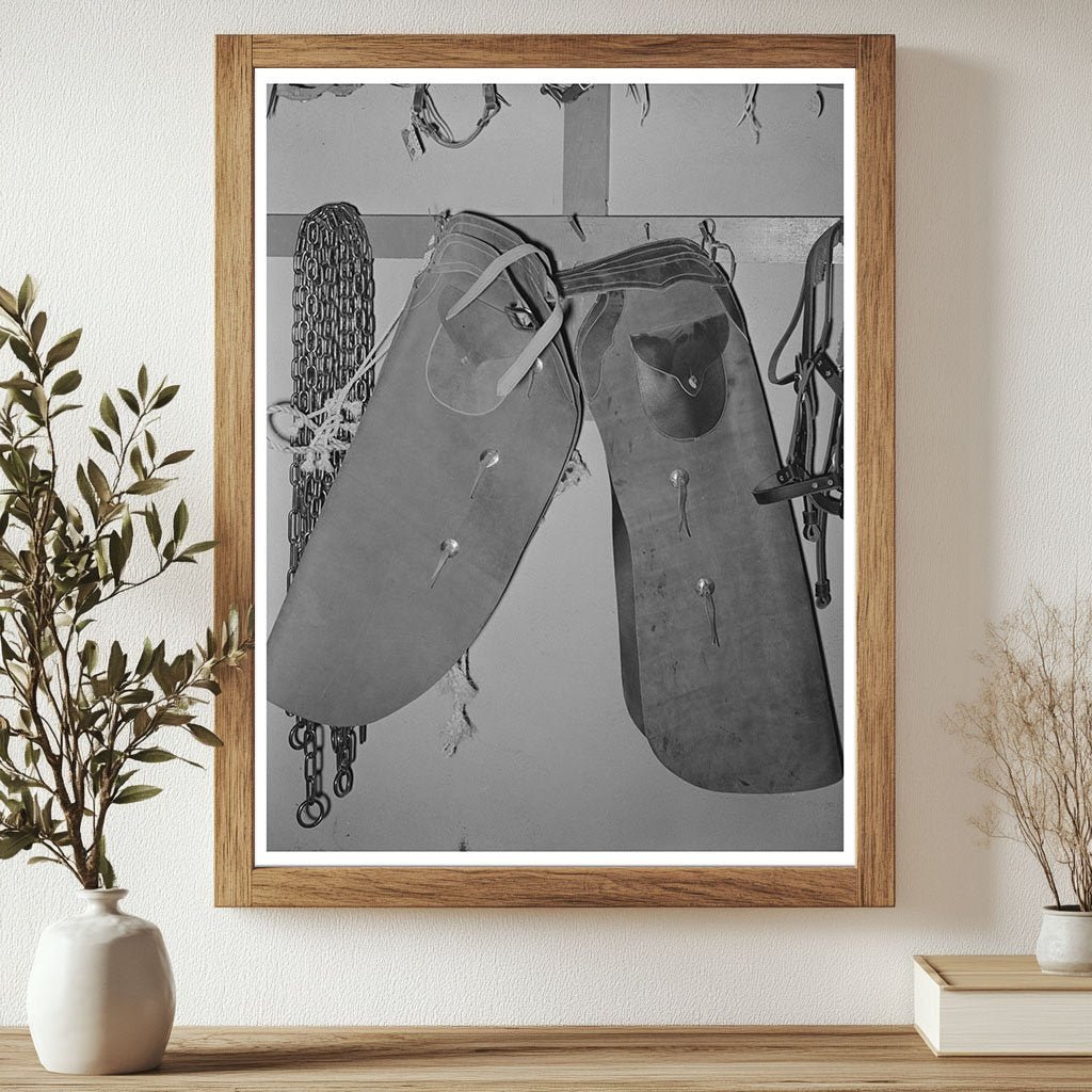 Cowboy Chaps in Ranch Supply Store Alpine Texas May 1939 - Available at KNOWOL