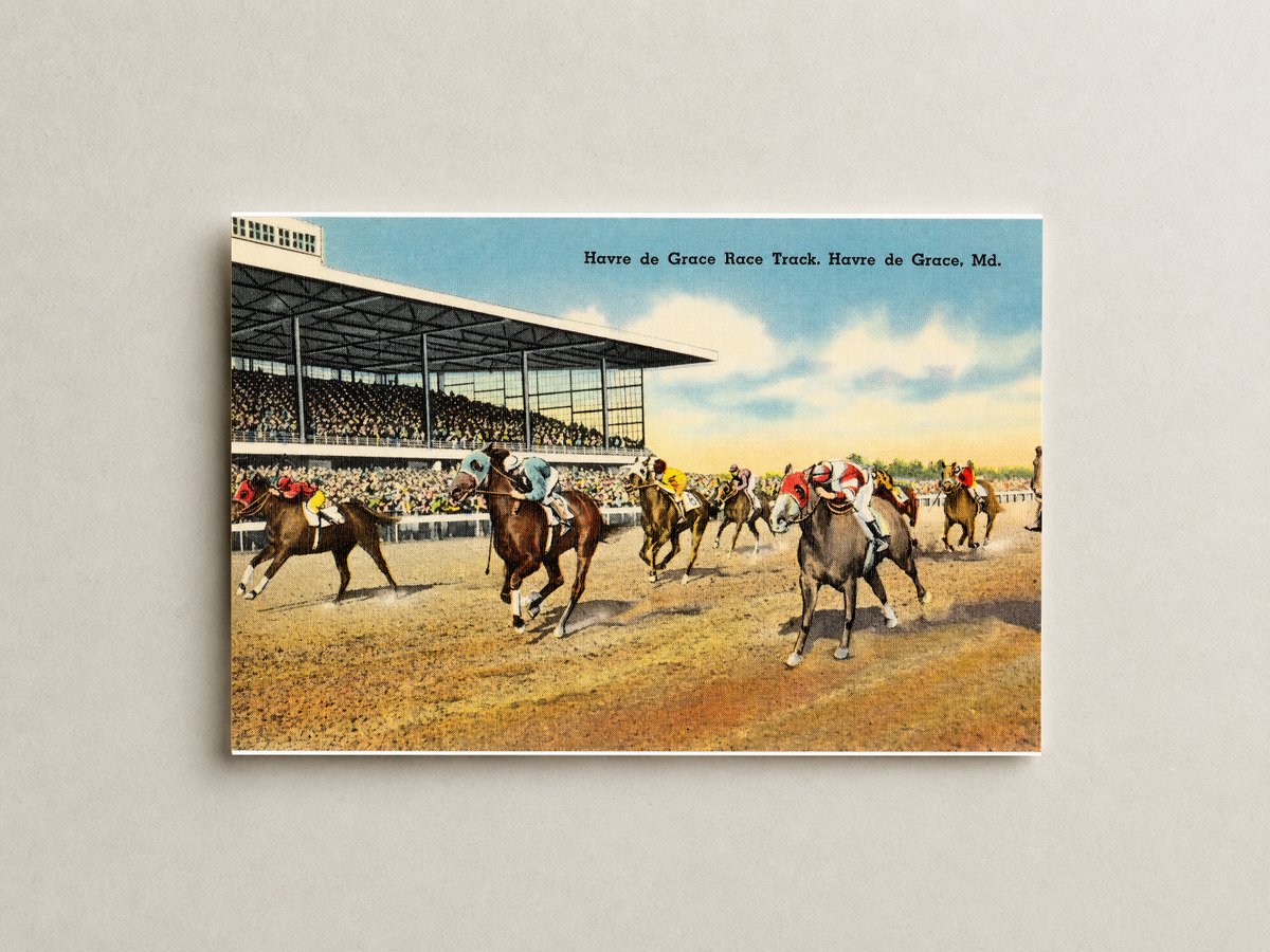 Havre de Grace Race Track, Havre de Grace, MD — Vintage Maryland Postcard