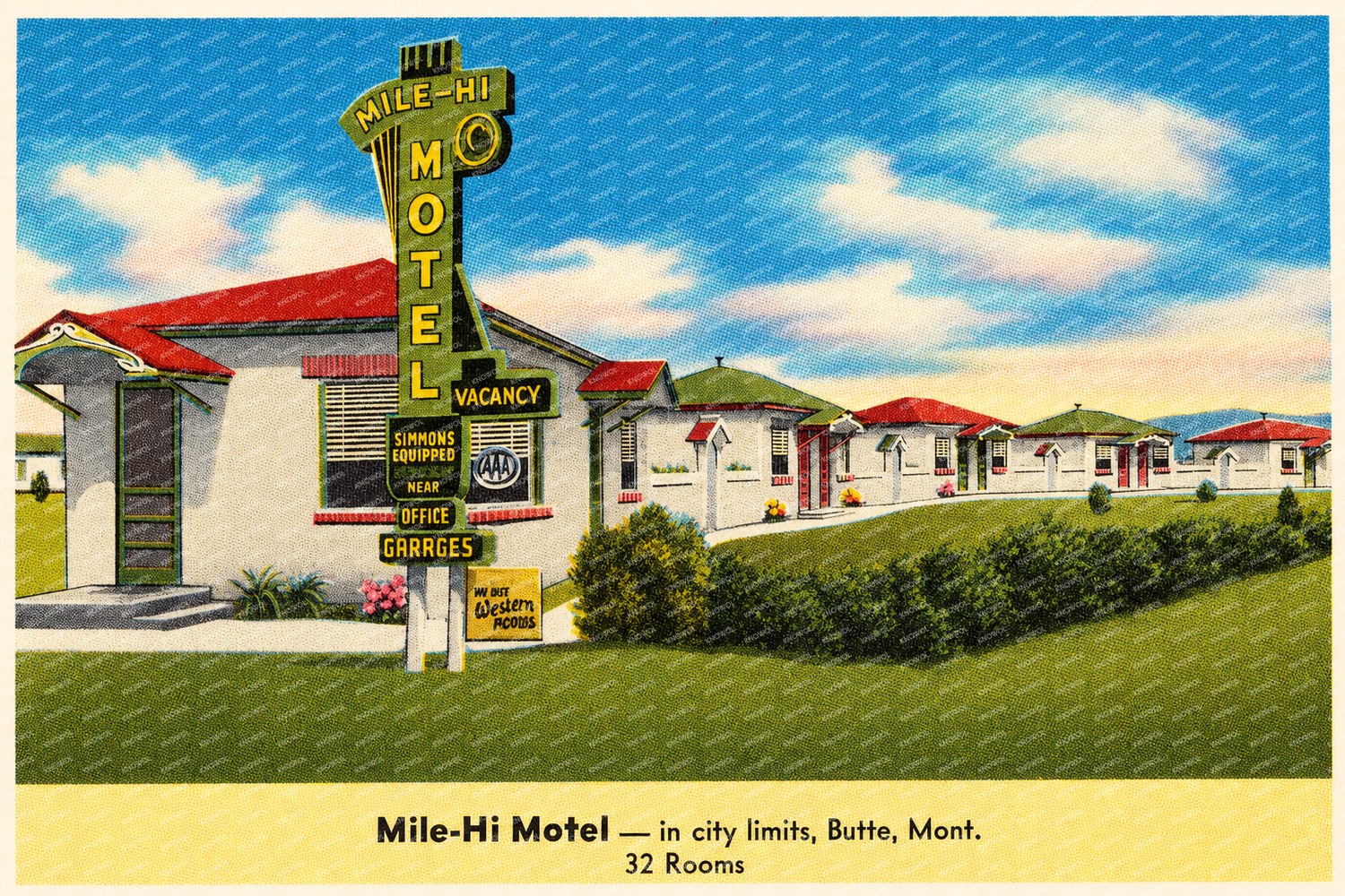 Butte, MT: Mile-Hi Motel -- in city limits
