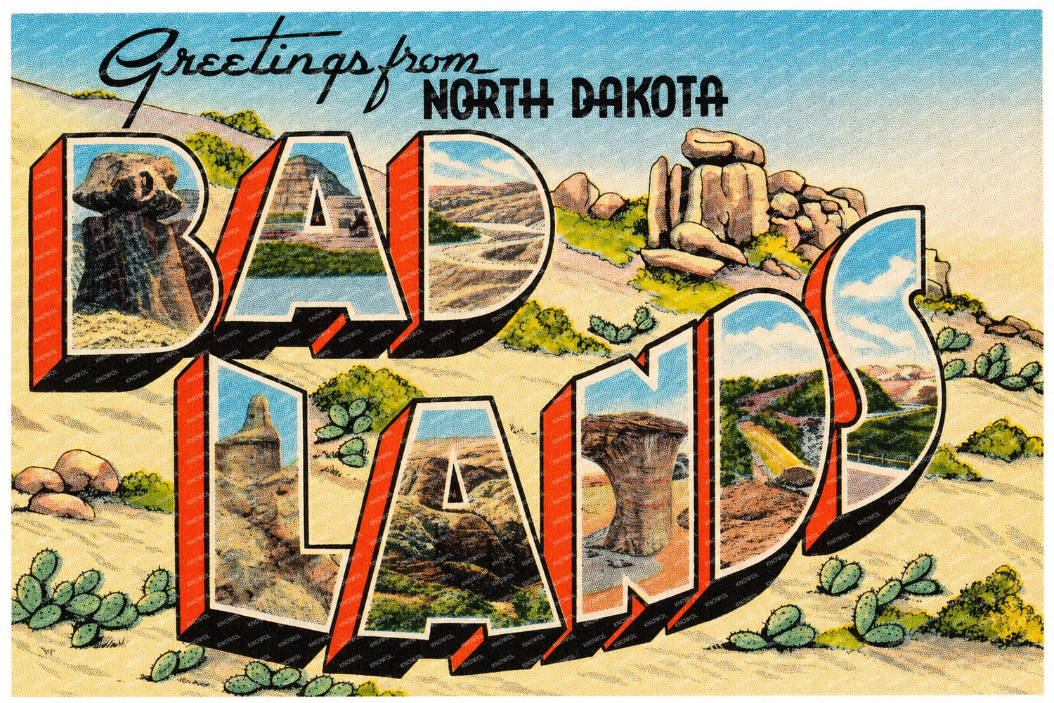 Little Badlands, ND: Greetings from North Dakota Badlands
