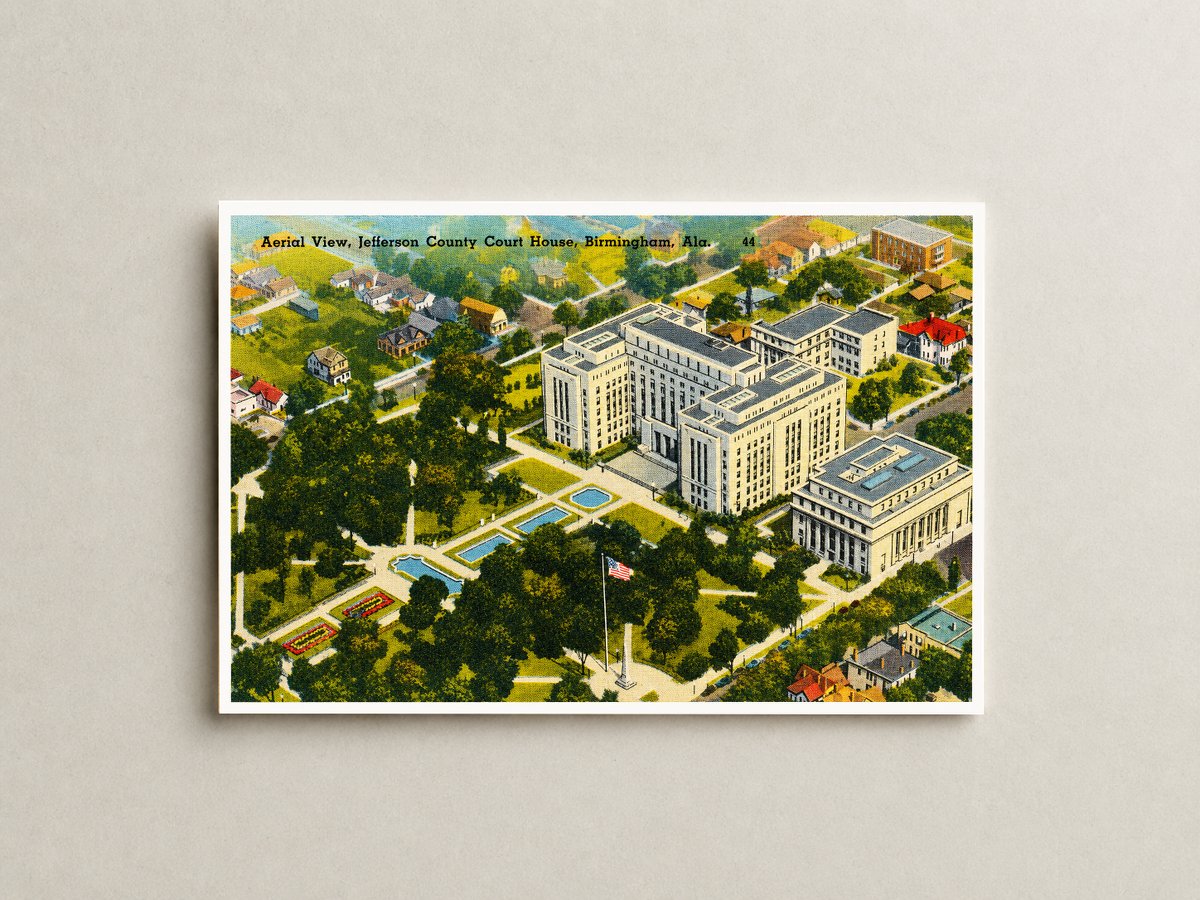 Birmingham, AL: Aerial view, Jefferson County Court House