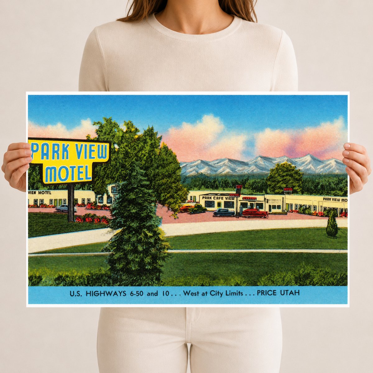 Price, UT: Park View Motel, U.S. highways 6 - 50 and 10... West at city limits... Price