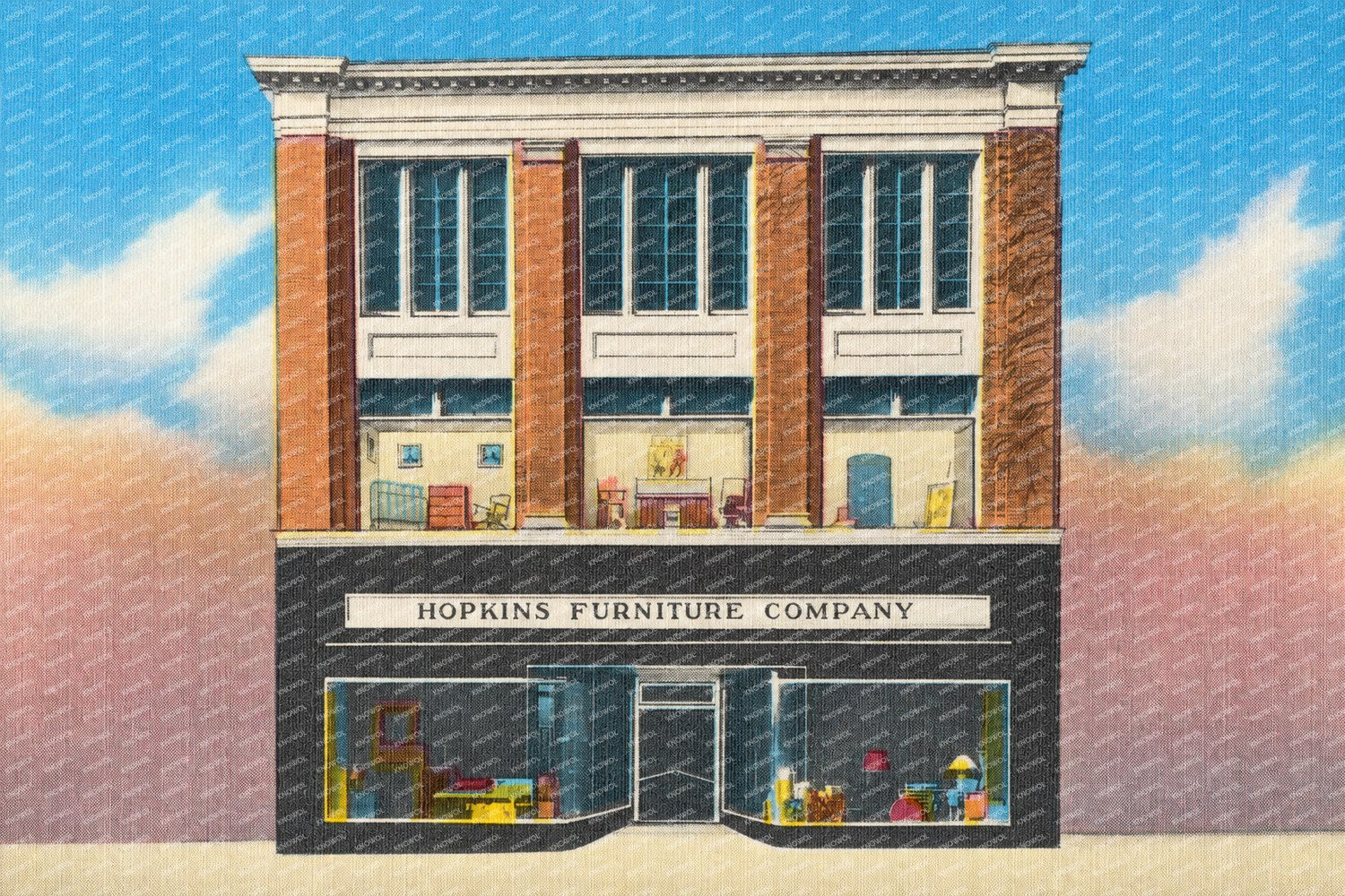 Hopkins Furniture Company — Vintage Maryland Postcard