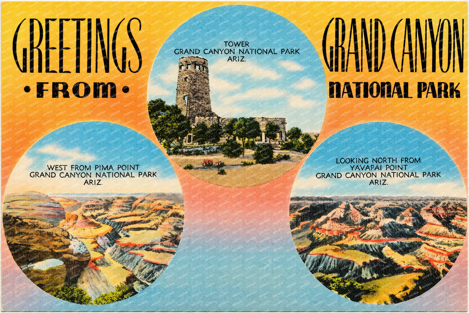 Grand Canyon National Park, AZ: Greetings from Grand Canyon National Park