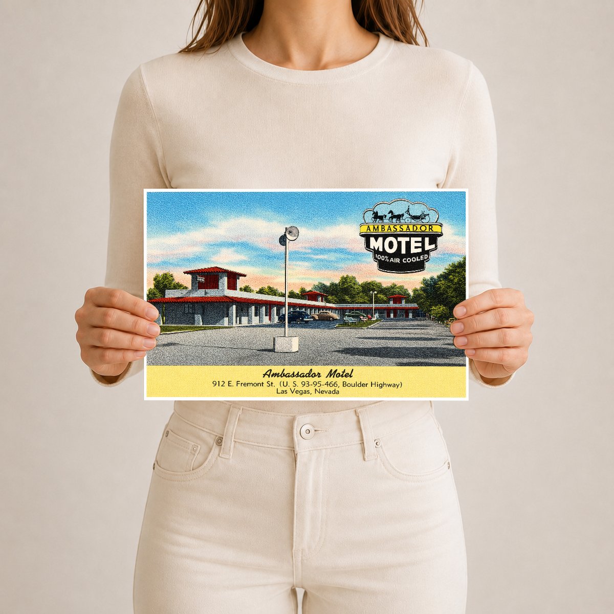 Las Vegas, NV: Ambassador Motel, 912 E. Fremont St. (U.S. 93 - 95 - 466, Boulder Highway)
