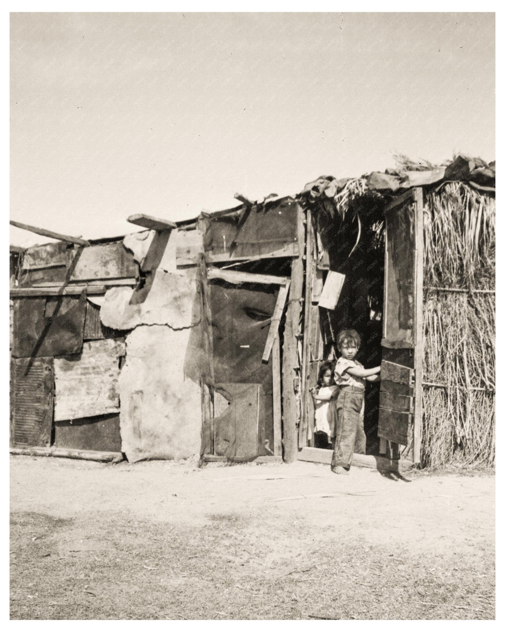 Date Pickers Home Coachella Valley California March 1935 Vintage Image - Available at KNOWOL