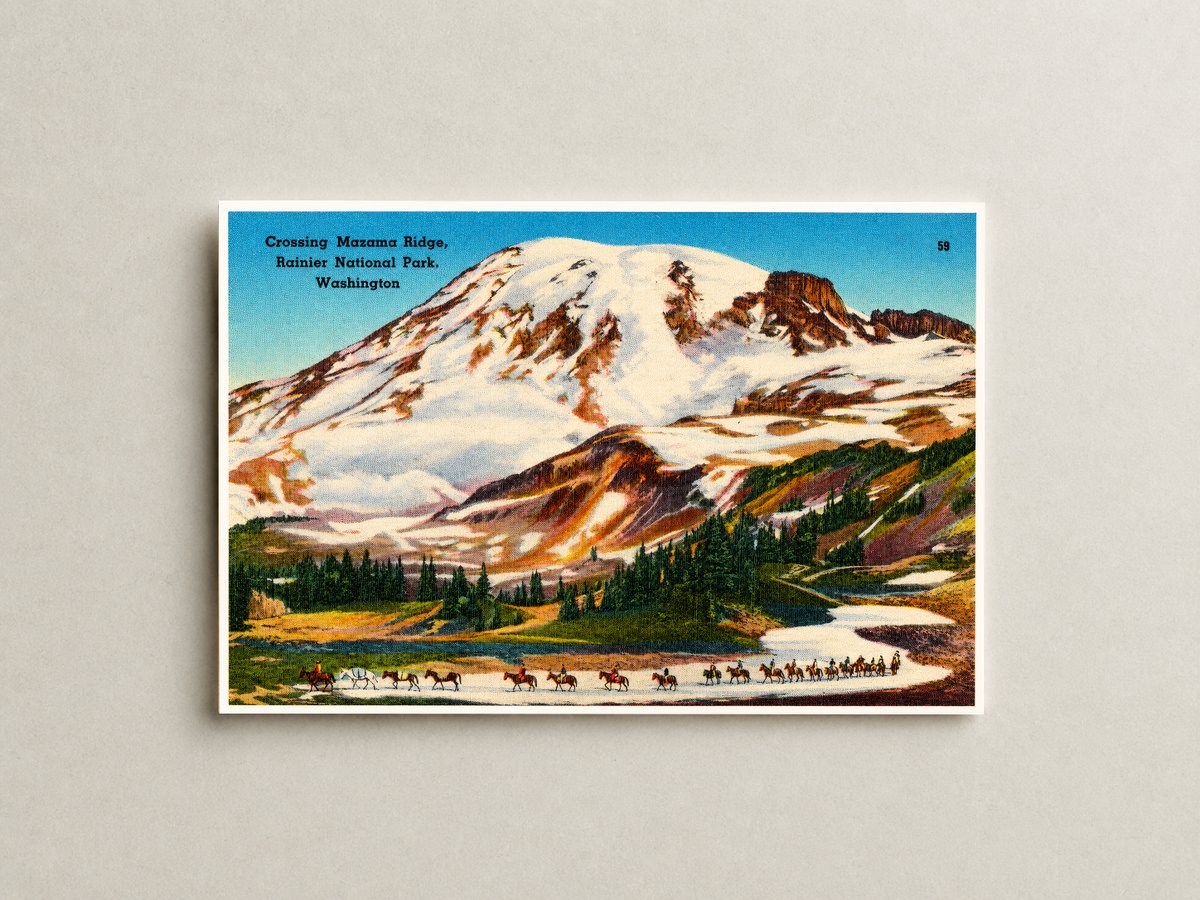 Mazama Ridge, WA: Crossing Mazama Ridge, Rainier National Park