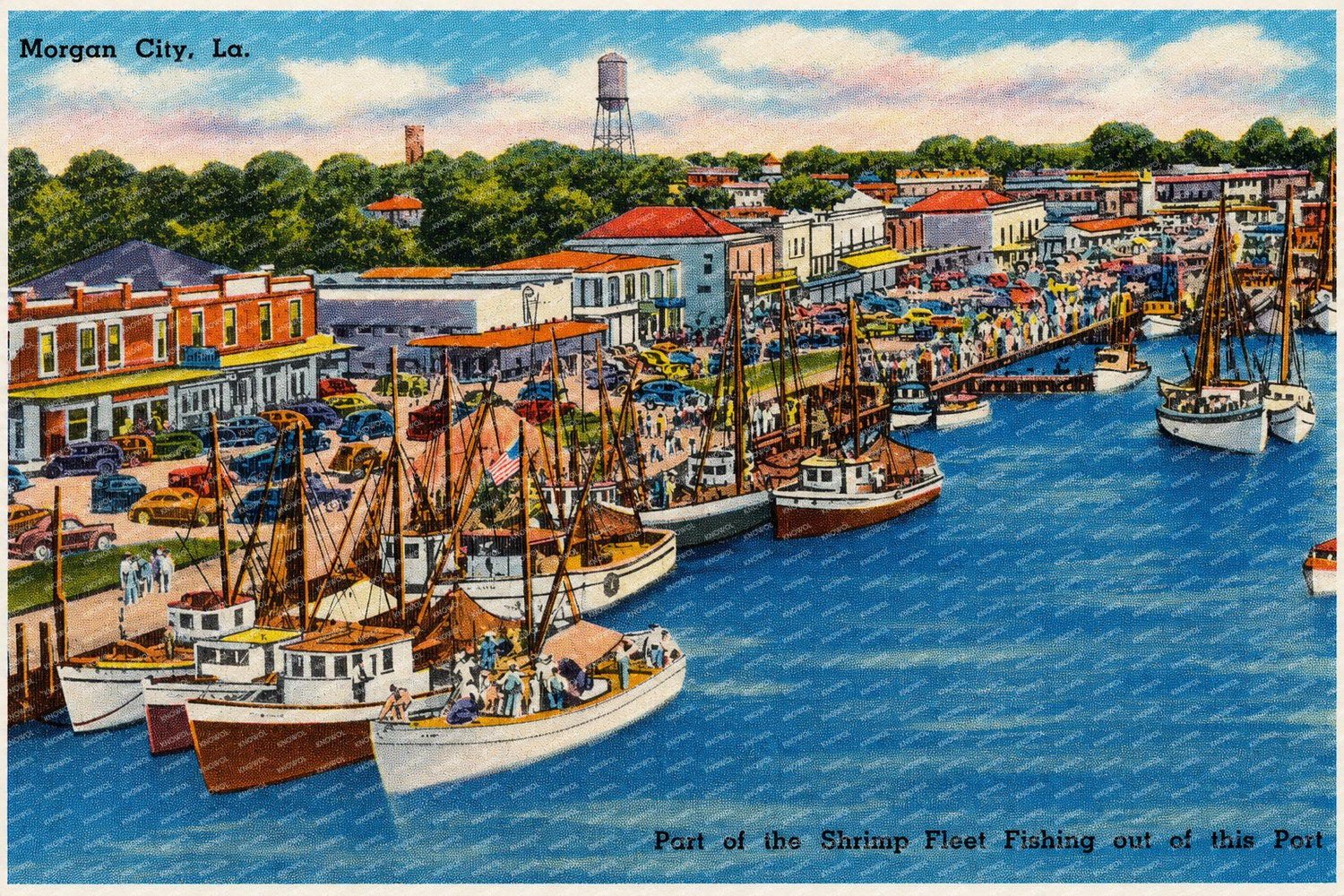 Morgan City, LA: Part of the shrimp fleet fishing out of this port