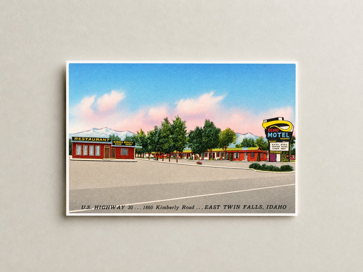 Twin Falls, ID: Echo Motel, US highway 30, 1860 Kimberly Road, East Twin Falls
