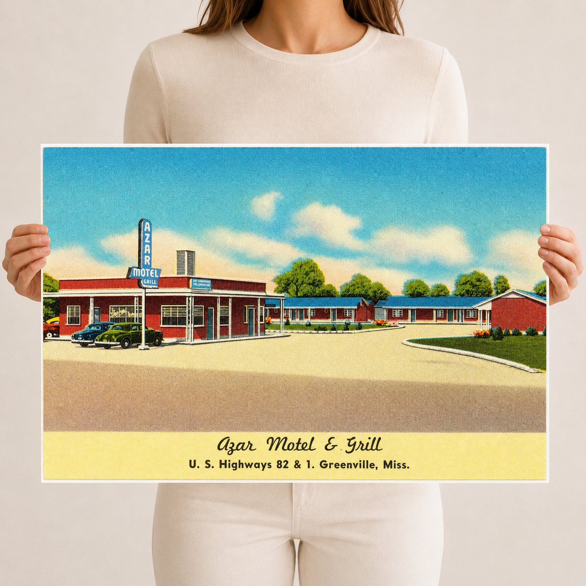 Greenville, MS: Azar Motel & Grill, U. S. Highway 82 & 1