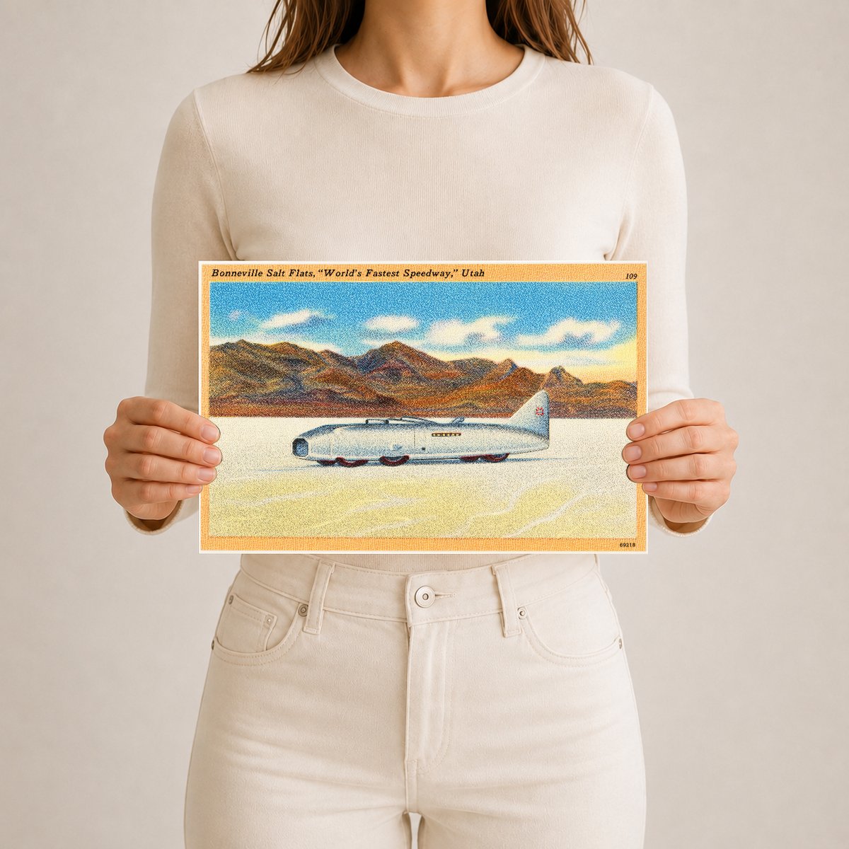 Bonneville Salt Flats, UT: Bonneville Salt Flats, "World's fastest speedway." Utah