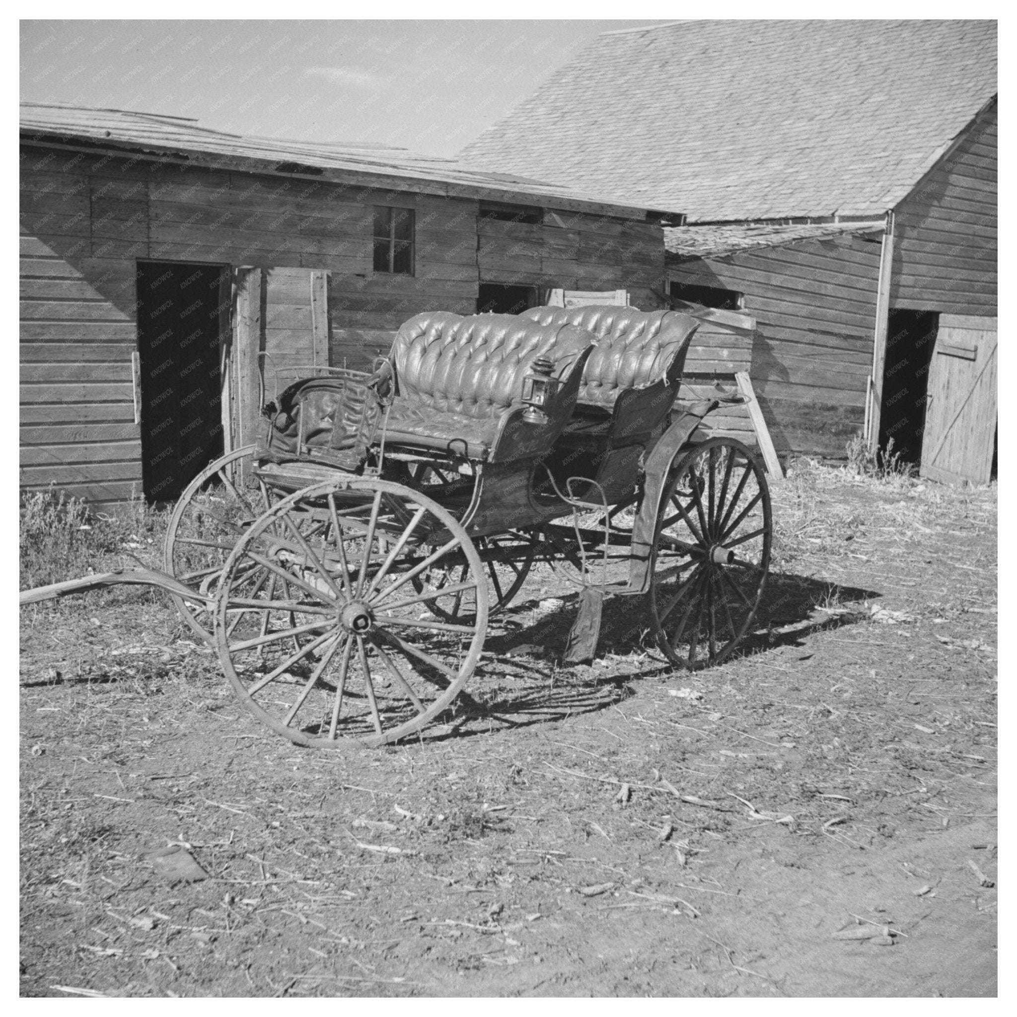 Des Lacs North Dakota Vintage Roadside Scene 1937 - Available at KNOWOL