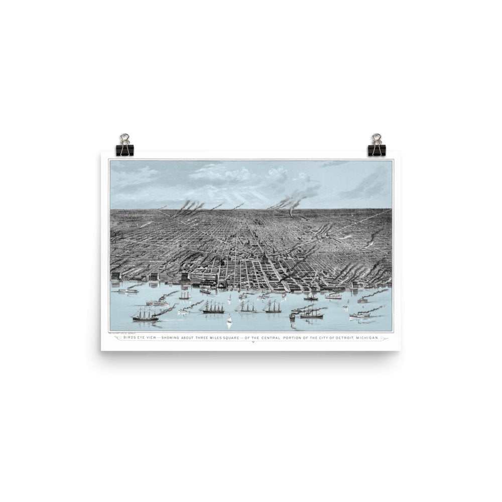 Detroit, Michigan 1889 - Available at KNOWOL
