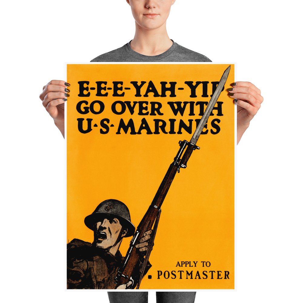 E - E - E - YAH - YIP GO OVER WITH U.S. MARINES - Available at KNOWOL