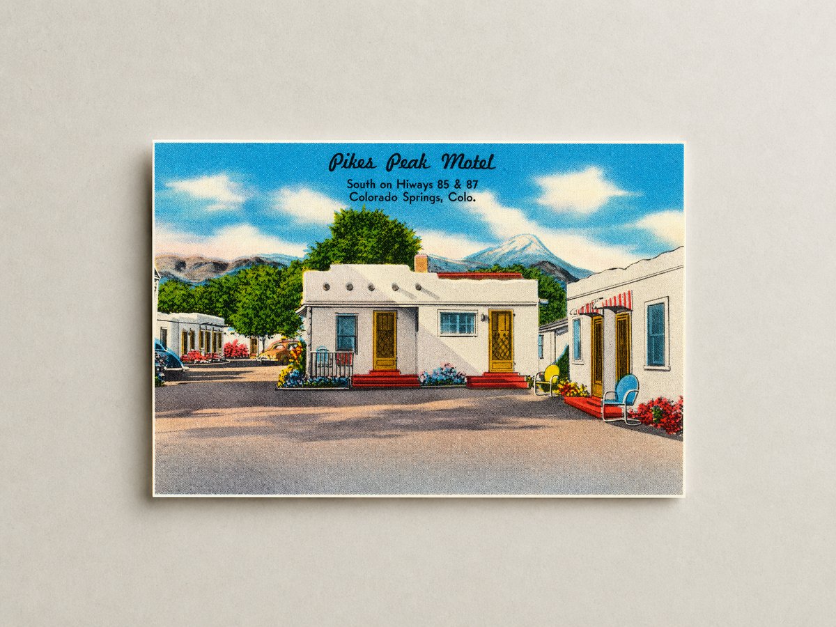 Colorado Springs, CO: Pikes Peak Motel, south on Hiways 85 & 87