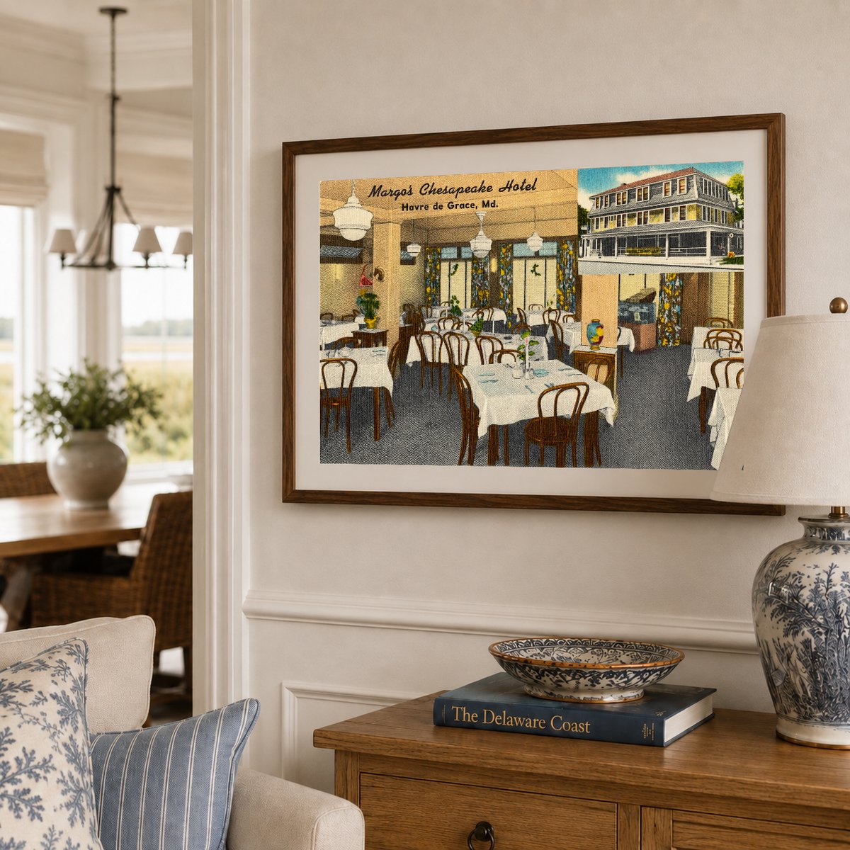 Margo's Chesapeake Hotel, Havre de Grace, MD — Vintage Maryland Postcard