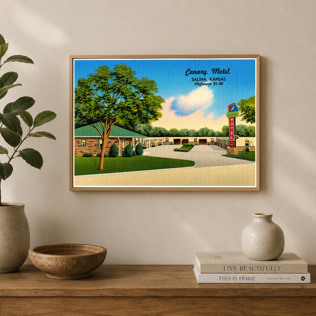 Salina, KS: Canary Motel, Salina, Kansas, Highways 81-40