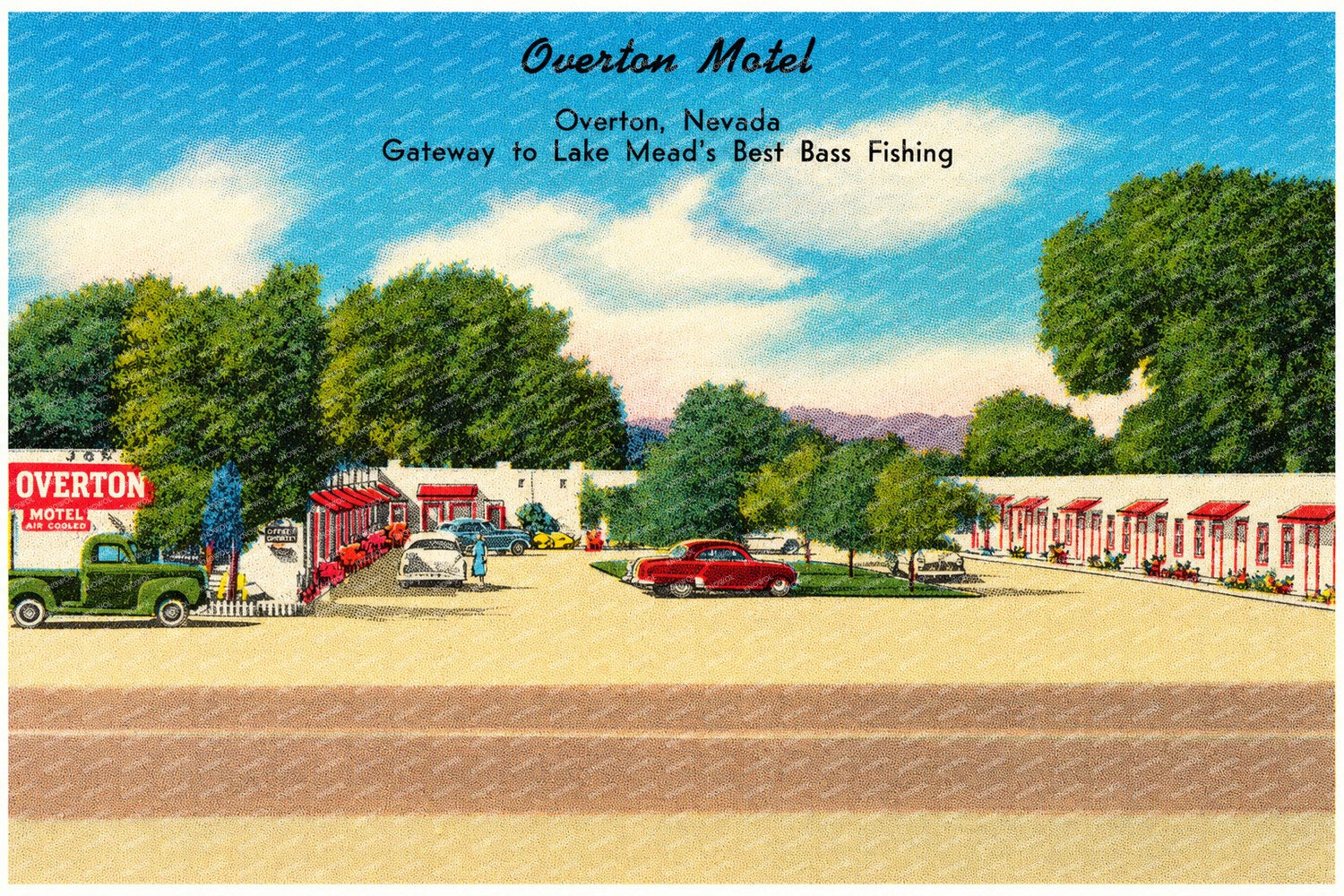 Overton, NV: Overton Motel, Overton, Nevada. Gateway to Lake Mead's best Bass fishing