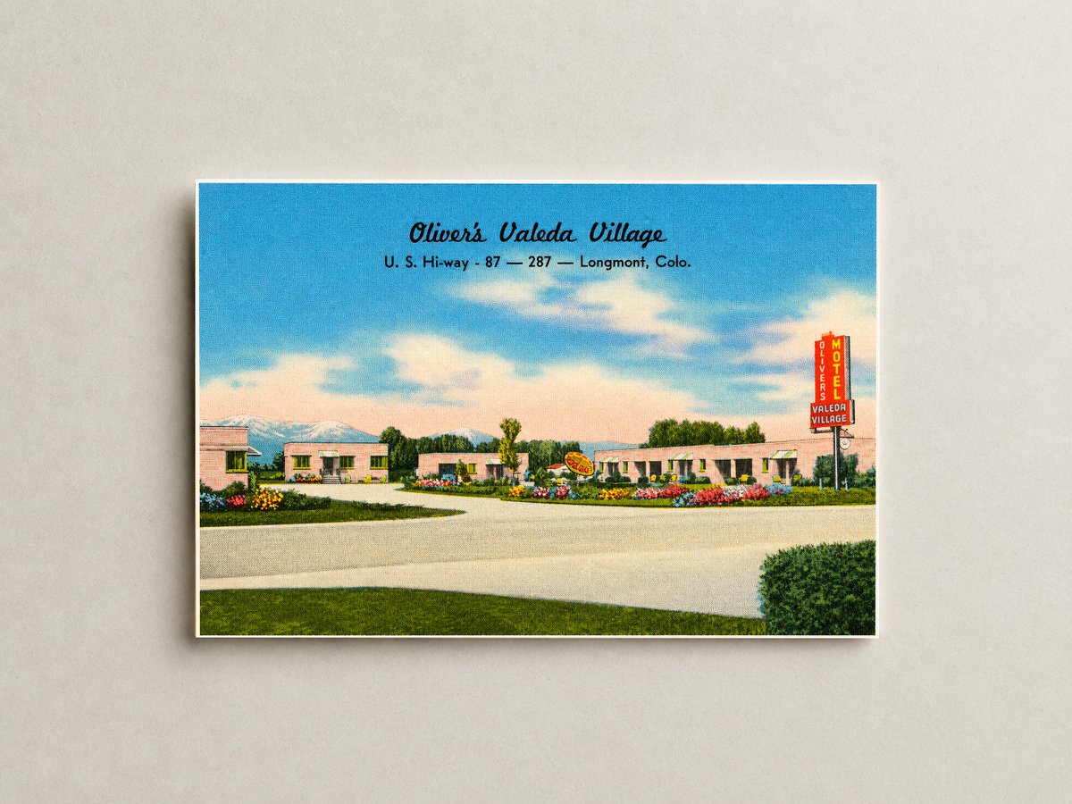 Longmont, CO: Oliver's Valeda Village, U. S. Hi-way - 87 - 287 - Longmont