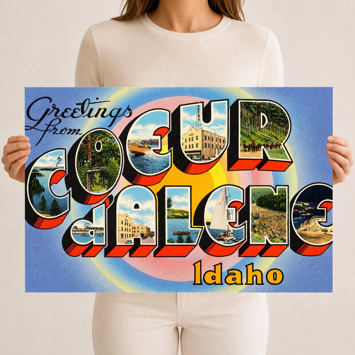 Coeur d'Alene, ID: Greetings from Coeur d'Alene