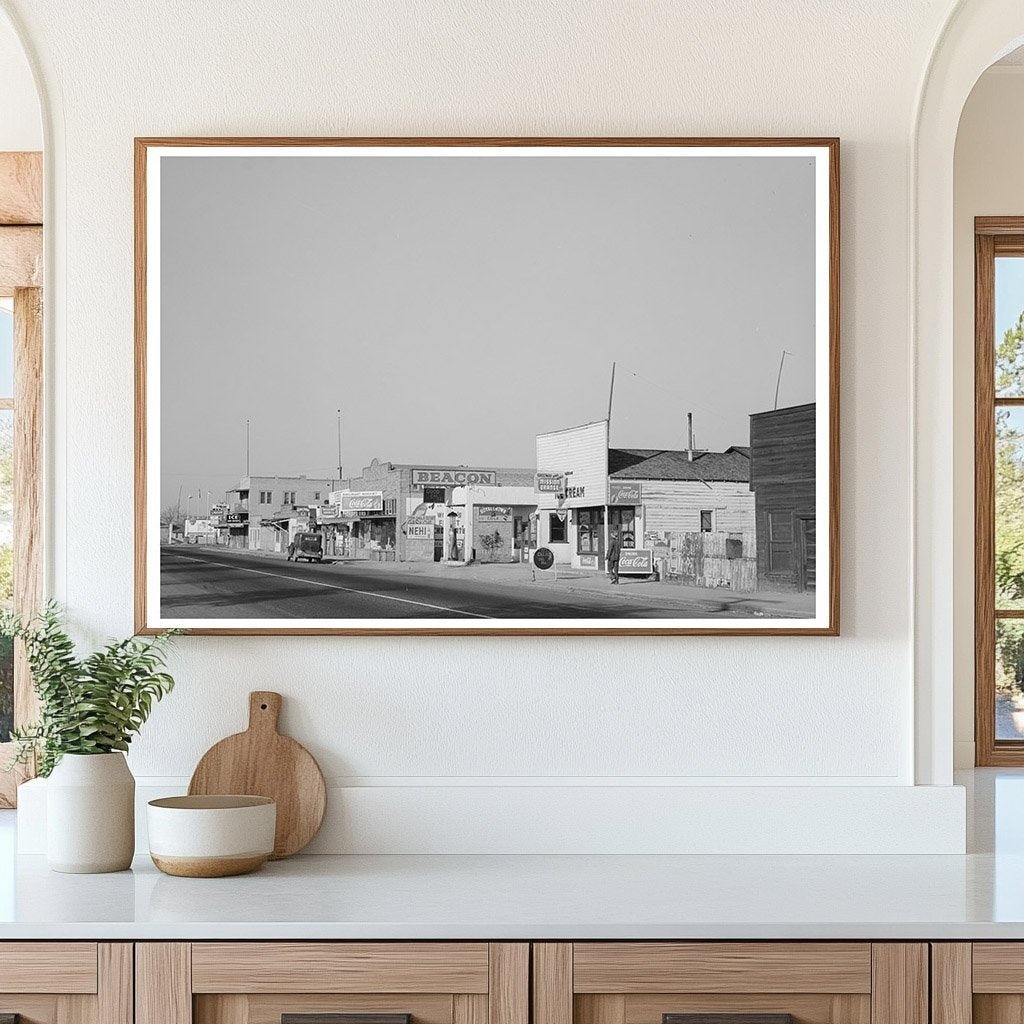 Earlimart California Main Street Vintage Photo 1940 - Available at KNOWOL
