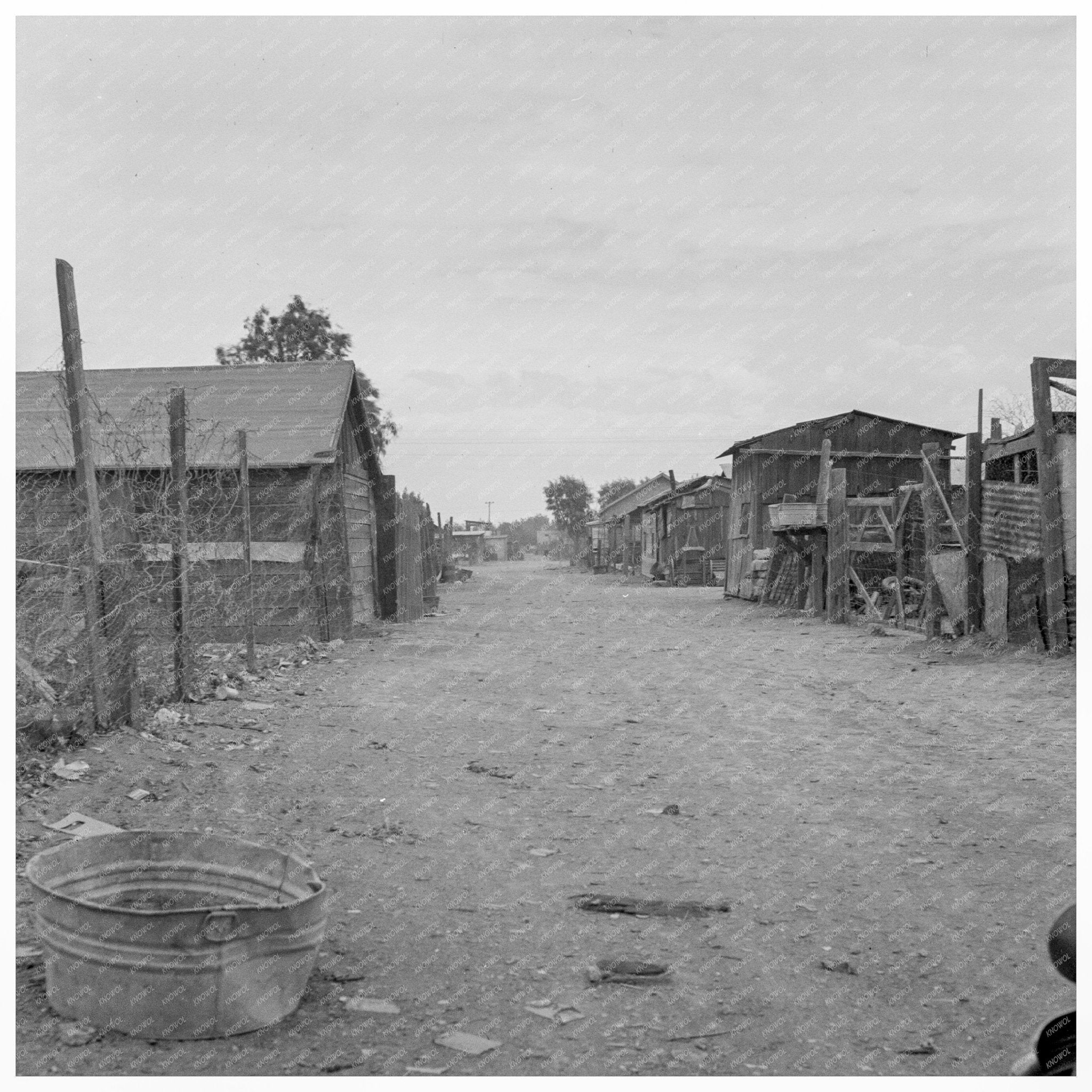 East El Centro Slums Living Conditions 1937 - Available at KNOWOL