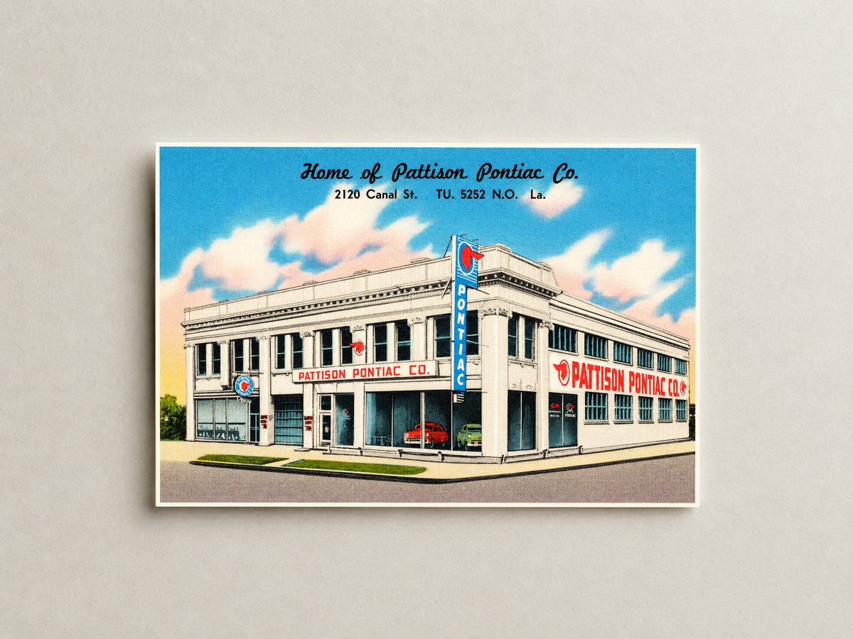 New Orleans, LA: Home of Pattison Pontiac Co., 2120 Canal St., N.O. La.