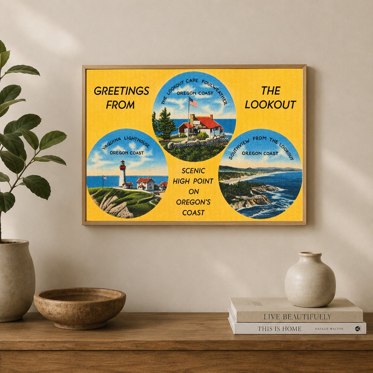Foulweather, Cape, OR: Greetings from the Lookout, scenic high point on Oregon's coast