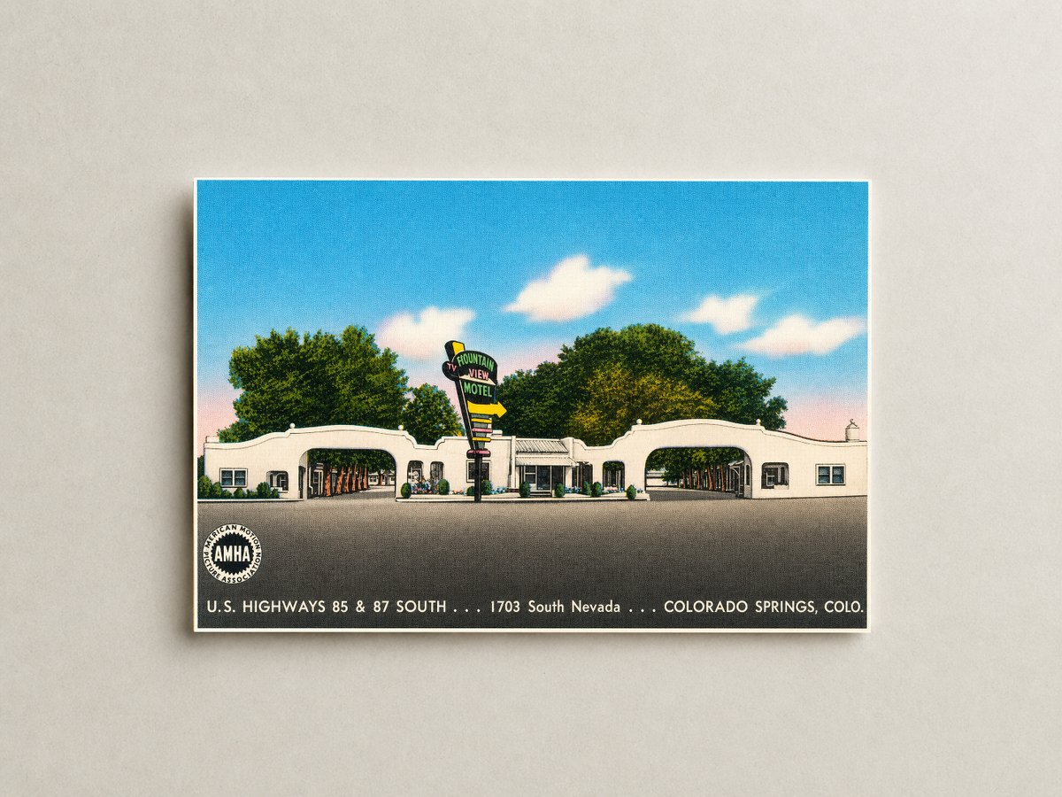 Colorado Springs, CO: Mountain View Motel, U.S. Highways 85 & 87 South... 1703 South Nevada... Colorado Springs